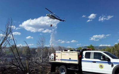 BIA and Lapoint/Tridell Fire Crews Get Quick Handle on Reed Canal Fire