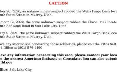 Serial Bank Robber Wanted by FBI