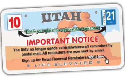 Vernal PD Reminder: Vehicle Registration Reminder Cards No Longer Mailed