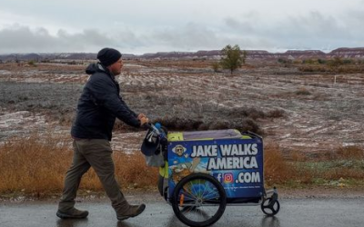 ‘Jake Walks America’ Arrives In Vernal 