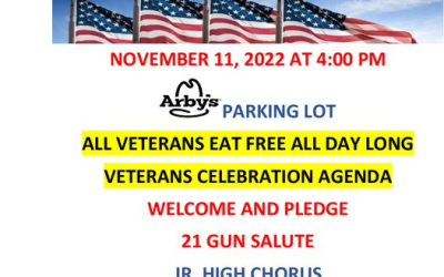Special Veterans Day Celebration In Roosevelt Arby’s Parking Lot