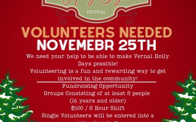 2022 Vernal Holly Days Festival ‘Home For The Holly Days’ Needing Volunteers