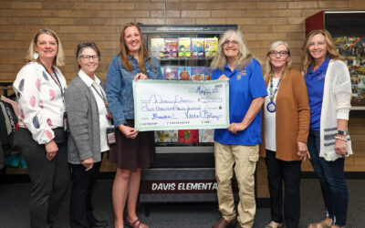 Vernal Rotary Club Donation To Stock Book Vending Machine