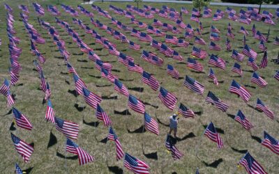 Flag Field Yellow Ribbons Can Be Dedicated To Veterans Or Loved Ones