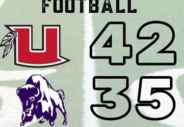 Ute Football team holds off charging Buffaloes in high scoring win.