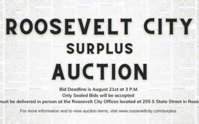 Roosevelt City Surplus Auction This Month