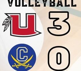 Ute girls volleyball breeze to straight set victory at Cyprus