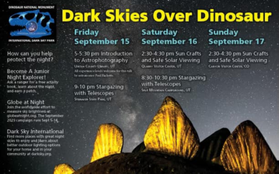Dark Skies Over Dinosaur Events This Weekend