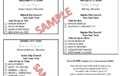 Election Notice: Who Will Receive A Ballot In Uintah County?