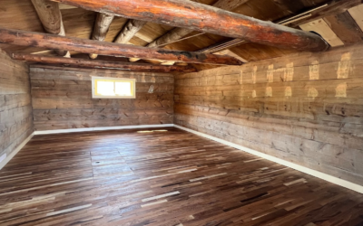 Work on Rehab of the Wade & Curtis Cabin at the Gates of Lodore Nearly Done