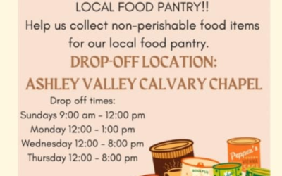 Ashley Valley Calvary Chapel Holding Food Drive