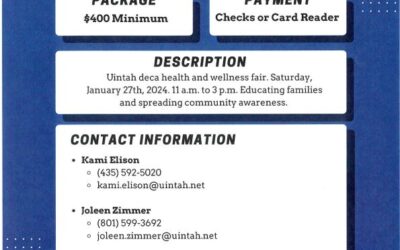 Uintah DECA Holding Health And Wellness Fair