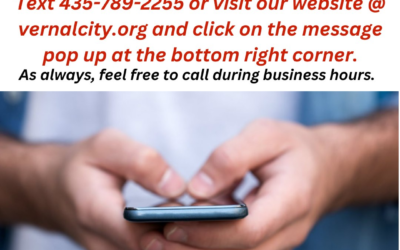 Vernal City Invites Community Feedback Through Text Message