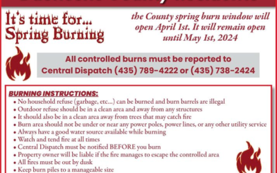 Change To Duchesne County Spring Burn Window