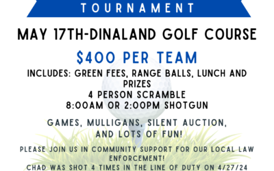 Back The Blue Golf Tournament To Benefit Sgt. Chad Watt And Family