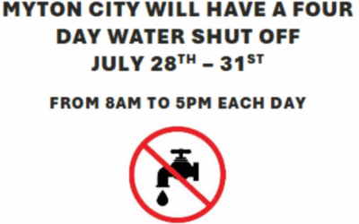 Myton City Announces Four Day Water Shut Off