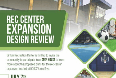 Uintah Recreation Center Expansion Design Review/ Pool Update