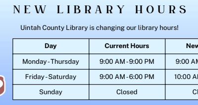 Uintah County Library Reduces Hours Due To Reduced Federal Funding
