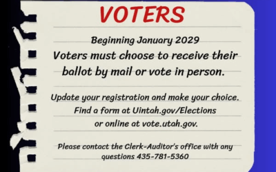 Uintah County Message On Future Of Voting In Utah