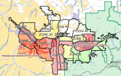 Lee Fire Doubles In Acreage On Wednesday, Elk Fire Nearly Doubles
