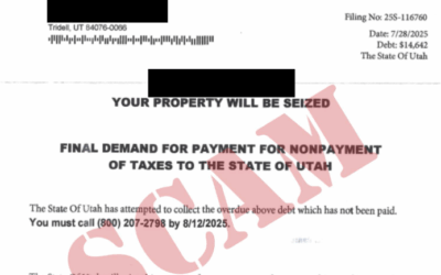 Uintah County Encourages Public To Beware Of Scam Letters 