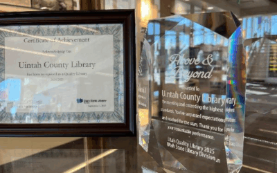 Uintah County Library Receives Exceptional Service Award