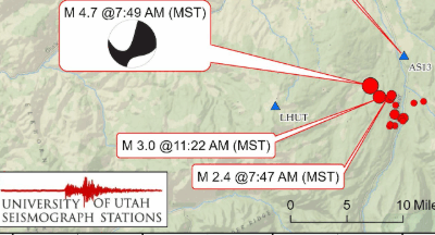 4.7 Magnitude Earthquake In The Uinta Mountains On Thursday