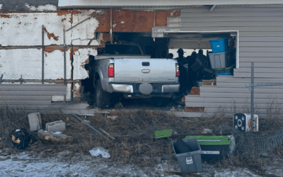Truck Drives Off Vernal Avenue Into Back Of Building On Tuesday Afternoon