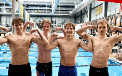 Both Ute boys and girls swim teams finished second at the Region 8 Championships.