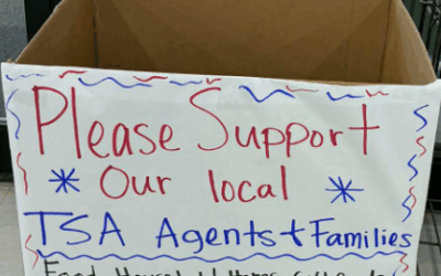 Food Drive Boxes Set Up For Local TSA Agents And Their Families