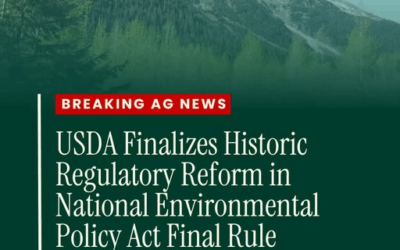 USDA Announces Finalizing Of NEPA Reform