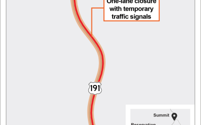 UDOT Provides Further Details On US-191 Traffic Restriction In Indian Canyon