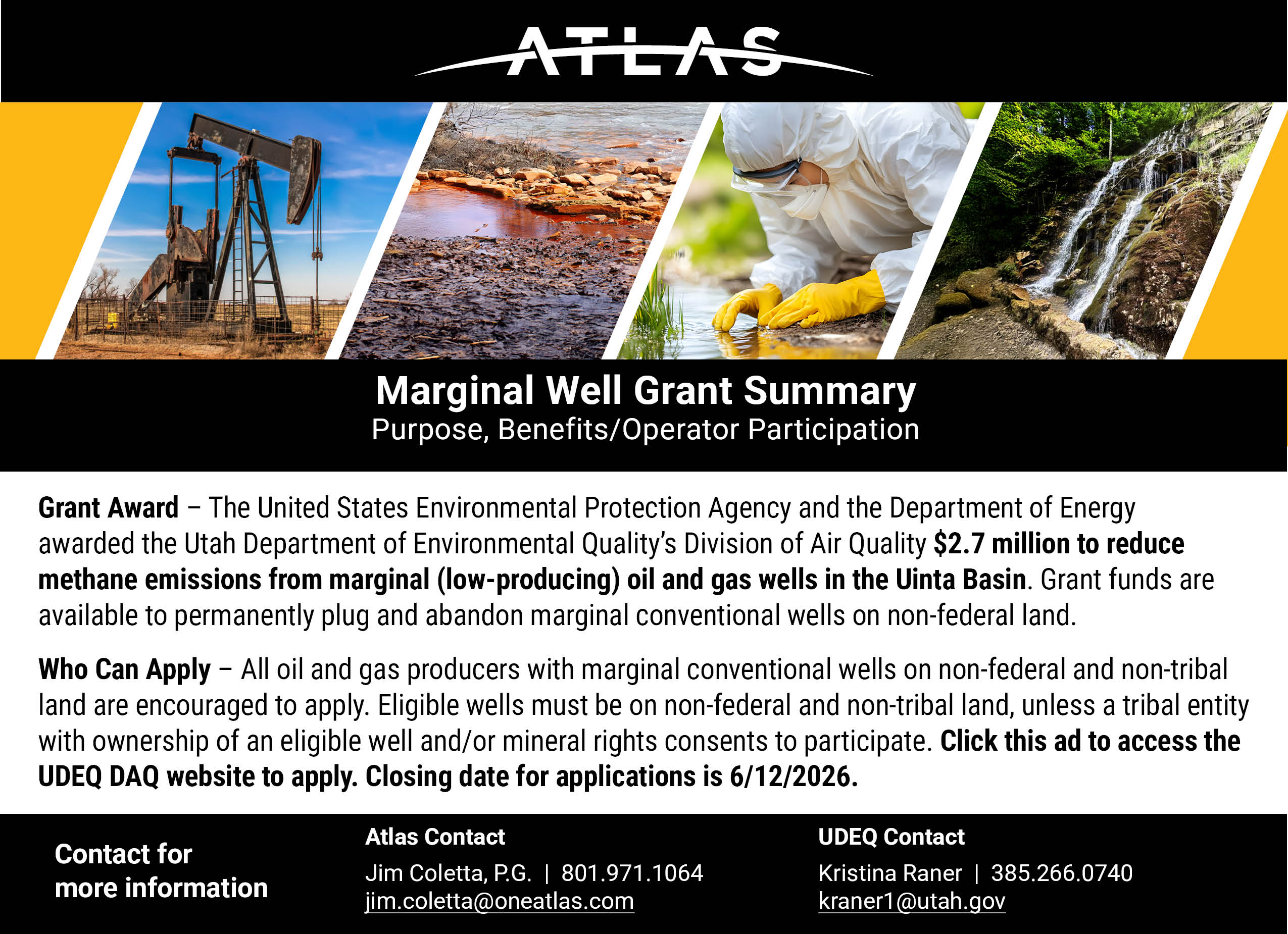 Utah Margin Well Grant AD
