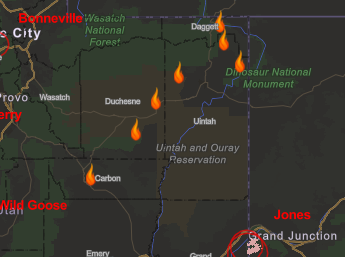 Lightning Strikes On Wednesday Start Wildfires Throughout Northeastern Utah