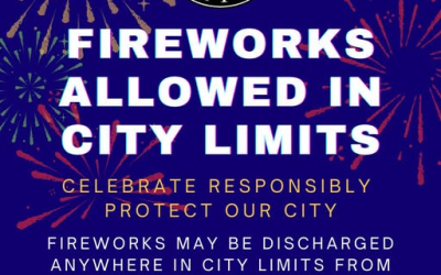 Roosevelt City Fireworks Permitted In City Limits