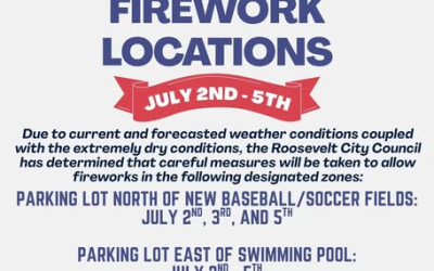 Roosevelt City Fireworks Restrictions