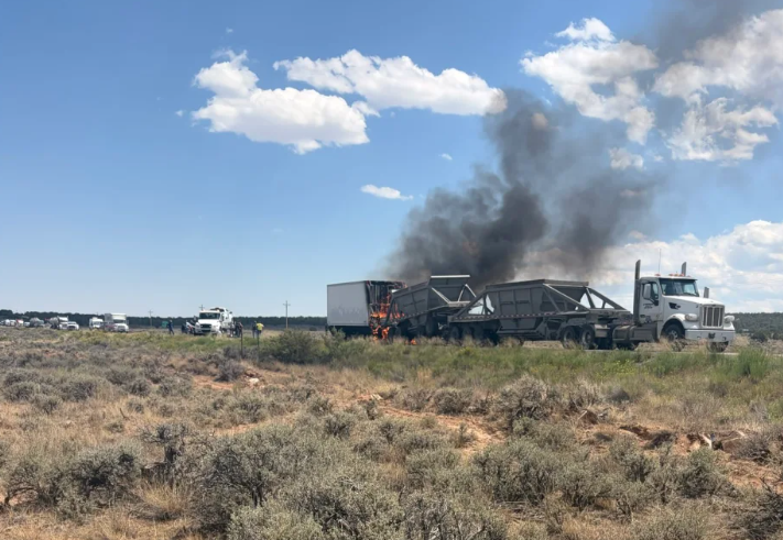 Double Semi Crash In Duchesne County At Milepost 68 On Friday